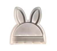 Molde de silicona para manualidades con cabeza de conejo para entusiastas que crean decoraciones únicas con yesos, materiales de resina, varios usos, molde de silicona para conejos