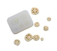 Molde de silicona para manualidades de lotos, modelos de raíz, resina epoxi, muñecas, casa, verduras, molde en miniatura, molde de arte para alimentos para niños y adultos