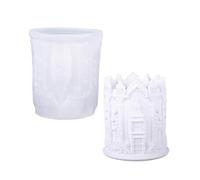 Molde de silicona para manualidades, elegante, con forma de torre de reloj grande, moldes organizadores para hacer a mano, molde multifuncional de silicona para manualidades