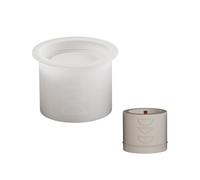 Molde de silicona para manualidades, elegante forma redonda, organizadores, moldes adecuados para hacer moldes de tarros a mano