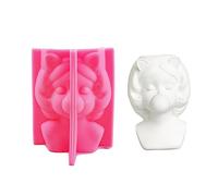 Molde de silicona para manualidades, esculturas de resina para estantes, encimeras o gabinetes, escaparate, figura de chica burbuja