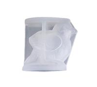 Molde de silicona para manualidades, macetero de cemento con temática de pájaro hermoso y contenedores de resina decorativos, molde de resina en forma de pájaro