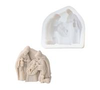 Molde de silicona para manualidades, moldes flexibles hechos a mano, adecuado para entusiastas de las manualidades para crear decoraciones de escritorio con temática de oración, molde de silicona