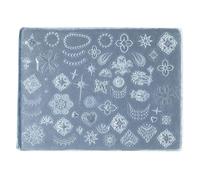 Molde de silicona para moldear patrones en relieve, moldes para tallar clavos, plantillas de tallado, suministros de salón de belleza, moldes de escultura