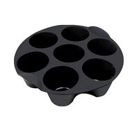 Molde De Silicona Para Muffins - Molde Para Hornear Reutilizable De 7 Tazas, Bandeja Antiadherente Para Magdalenas, Utensilios Para Hornear Flexibles Seguros Para El Calor, Freidora De Aire 2.6 3.2 3.