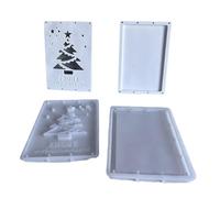 Molde de silicona para Navidad y celebración, rectangular, caja de regalo, billetera, decoración del hogar, silicona reutilizable