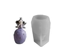 Molde de silicona para niña, elfos de jardín, resina epoxi, molde de fundición para jabón y manualidades, decoración de Navidad