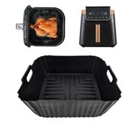 Molde de silicona para Ninja Airfryer Max Pro 6,2L AF180EU Philips HD9270, Accesorios reutilizables Ninja Freidora de Aire insertos de silicona para 6,2L AF181 4,7L AF140EU