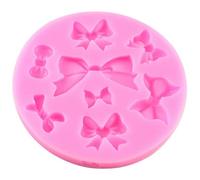 Molde de silicona para pajarita, 8 Mini moldes para moños, herramienta de decoración de pasteles DIY para manualidades de azúcar y Fondant