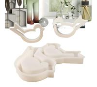 Molde de silicona para pájaros de Pascua, forma de fundición hueca creativa, herramienta de manualidades DIY con resorte | Mòld de cemento de yeso epoxi multiusos para decoración de mesa de cena de fi