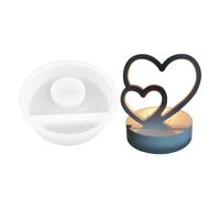 Molde de silicona para parejas, centro de mesa, bandeja para velas votivas, diseño de corazón de pareja de besos, moldes para velas de té, bandeja , decoración romántica del hogar