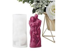 Molde de silicona para parejas de amor - Molde 3D para parejas abrazando cuerpo humano abstracto, molde flexible para tartas de fondant de resina epoxi, molde de resina epoxi, molde artesanal para