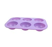 Molde de silicona para pasteles con 6 cavidades en semiesfera Moldes horneado hacer chocolate gelatinas pudines domos mousses Ayudante práctico cocina Seguro frío y calor microondas horno congelador l