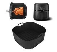 Molde de silicona para Philips Airfryer serie 2000 6,2L NA230/00, Accesorios reutilizables Philips Freidora de Aire insertos de silicona para Philips 6.2L NA230/00