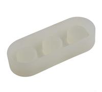 Molde de silicona para portavelas de bricolaje, diseñado para crear múltiples formas de vela con material flexible y fácil de limpiar (3 agujeros)