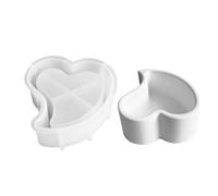 Molde de Silicona para Portavelas - Molde Portavelas En Forma De Corazón | Herramienta De Desmolde Fácil, Suministros Para Manualidades Con Resina Epoxi Para Organizador De