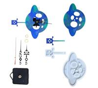 Molde de silicona para reloj de péndulos hecho a mano, elegante molde de resina para hacer decoración del hogar, manualidades, taller, suministros de decoración del hogar
