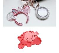 Molde de silicona para resina epoxi MelbMolds de Mickey y Minnie Mouse: Crea llaveros de Disney, etiquetas adorables para niños, dijes y joyería DIY.