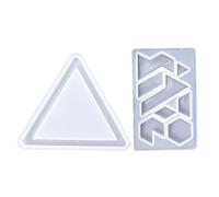 Molde de silicona para rompecabezas - Molde de resina de rompecabezas Tangram - Moldes de fundición de resina epoxi reutilizables de fácil liberación para rompecabezas geométricos DIY, moldes Tsuchiya