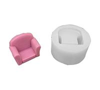 Molde de silicona para sofá, silla, hecho a mano, para jabón, cera, yeso, decoración del hogar, sofá, silla, molde de resina, para hacer pasteles y jabones
