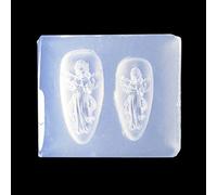 Molde de silicona para tallar uñas, serie Ángel, escultura, estampación, plantillas, cristal, resina epoxi, decoración de uñas, silicona