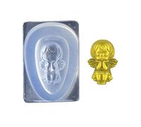 Molde de silicona para tallar uñas, varios tamaños, plantillas de estampado de ángeles, moldes de arte de esmalte de gel UV para resina