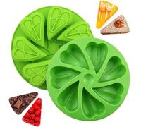 Molde de silicona para tartas de 7 cavidades en forma de corazón, fácil desmoldeo | Molde de vela para pasteles, comida, jalea, postre, chocolate, dulces, jabón, vela,