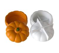 Molde de silicona para tartas de calabaza, forma de calabaza en 3D, forma epoxi, de otoño, Halloween, Halloween, Navidad, dulces, manualidades, fondant, chocolate, ventanas, cumpleaños, bodas