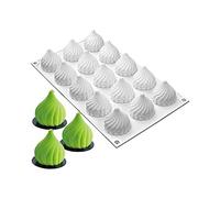 Molde de silicona para tartas de cebolla Whirlwind para chocolate, mousse, pudín, postre, pan, hornear, decoración de sartén (cebolla C_11.6 x 6.8 x 1.72 pulgadas)