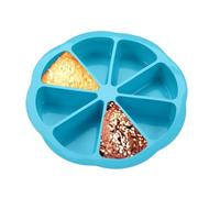 Molde de silicona para tartas, molde antiadherente para hornear, bandeja de 8 cavidades, bandeja flexible resistente al calor, molde de postre de fácil liberación que mejora el rendimiento uniforme de