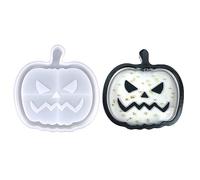Molde de silicona para taza de vino de frutas, Halloween, calabaza, murciélago, resina epoxi, utilizado para hacer piezas de ágata, posavasos de Halloween, calabaza, murciélago, espectro