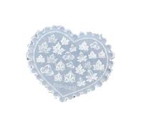 Molde de silicona para uñas con hojas de arce y hongos, patrones de corazón para manicura, plantilla de diseño de hongos, hojas de arce