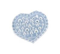Molde de silicona para uñas con hojas de arce y hongos, patrones de corazón para manicura, plantilla de diseño de hongos, hojas de arce