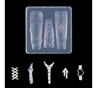 Molde de silicona para uñas de arte para diseños 3D, diseño de rosas y mariposas, herramienta de creación de abalorios, herramienta de decoración de manicura