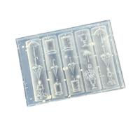 Molde de silicona para uñas para manualidades, diseño tradicional chino en relieve, decoración de manicura, decoración de uñas de resina