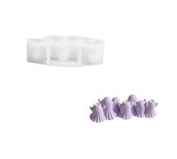 Molde de silicona para velas de Halloween para manualidades de resina y cera, molde artesanal para decoraciones hechas a mano para hogar y la de fiesta, moldes para velas de Halloween