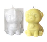 Molde De Silicona Para Velas De Perro,Moldes De Cemento Para Decoración Del Hogar - Herramienta De Fundición Para Cemento En 3D Y Decoración Del Hogar