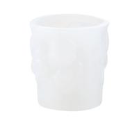 Molde de silicona para velas, diseño cilíndrico de caricatura miel, antiadherente, fácil de aflojar | Molde de silicona grande de 8,5 cm, ideal para velas caseras, yeso, jabón, arcilla, manualidades