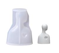 Molde de silicona para velas hechas a mano que muestran un abrazo familiar, padre, madre, hijo, retrato, molde de resina para manualidades y regalos de vacaciones, molde de silicona