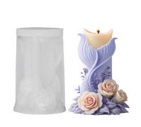 Molde de silicona para velas Molde de 3D para cola de y flores