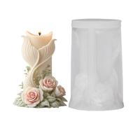 Molde de Silicona para Velas Molde de 3D para cola de y flores