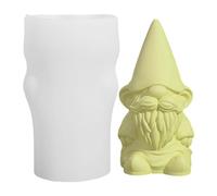 Molde de silicona para velas, molde de gnomnio para velas, moldes de silicona 3D para hacer velas, moldes de silicona para gnomo, aromaterapia, molde de enano de Navidad para epoxi
