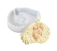 Molde de silicona para velas - Molde para velas perfumadas, moldes de ángeles decorativos para manualidades, resina, decoración del hogar y mesa