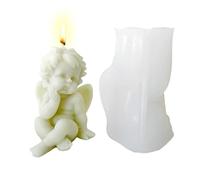 Molde de silicona para velas, moldes de velas de ángel 3D, molde de vela perfumada, moldes de velas de silicona, moldes para hacer velas, jabón hecho a mano, adornos artesanales