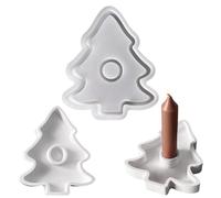 Molde de silicona para velas navideñas, moldes de silicona, portavelas, árbol de Navidad, molde de fundición, molde de silicona para velas de té, molde de fundición 3D, molde de fundición de silicona