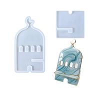 Molde de silicona personalizable para teléfono con agujero de carga e inserción decorativa, diseño de flores secas, molde de silicona