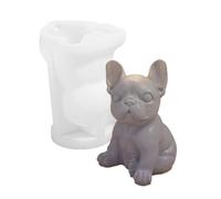 Molde de silicona realista con forma de perro, práctico molde de yeso para decoración de perros para entusiastas de las manualidades