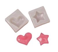 Molde de silicona reciclable con forma de corazón y estrella para renderizado de arcilla, plan de lanzamiento para empresas artísticas, juego de herramientas de elaboración fina, molde de silicona de
