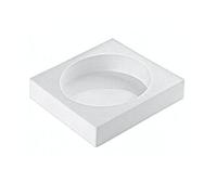 Molde de silicona redondo con bordes rectos de 4 cm de alto, 16 x 4 cm