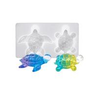 Molde de silicona resistente a desgarros para decoración de tortugas con textura, adecuado para proyectos de arte y exhibiciones de estantes, molde reutilizable para joyas de resina